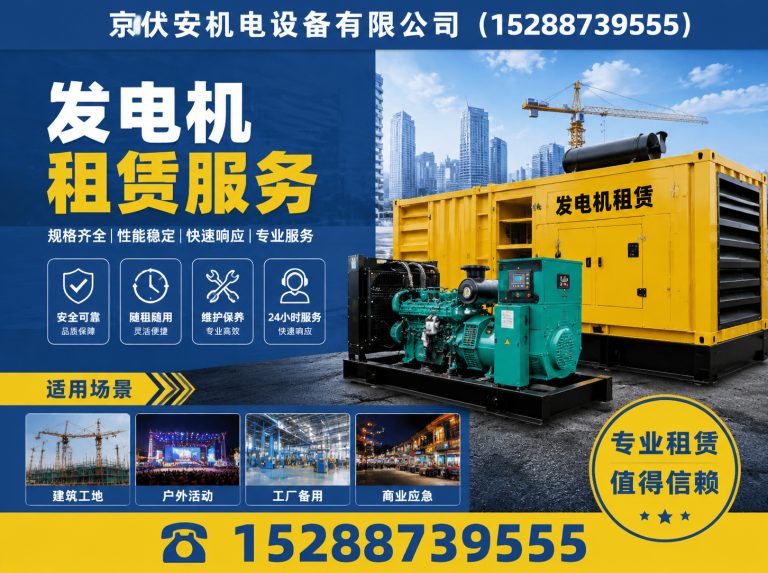 柳州发电车租赁展示图